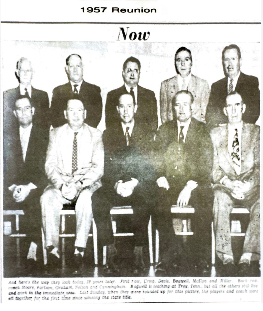 1957 Reunion 1929 Heath Boys Team