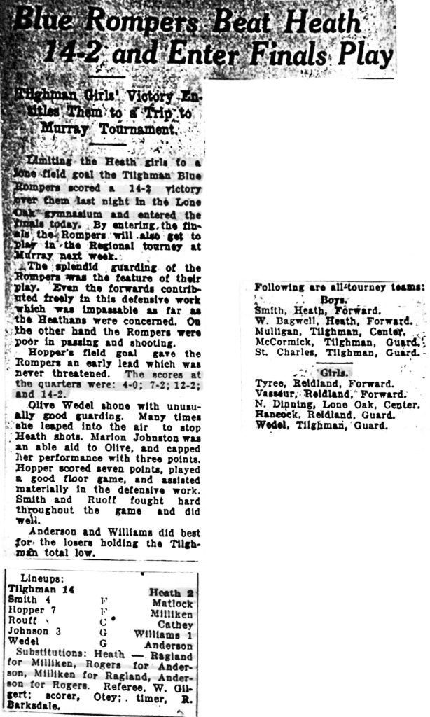 Blue Rompers Beat Heath 14-2 and Enter Finals Play 1928