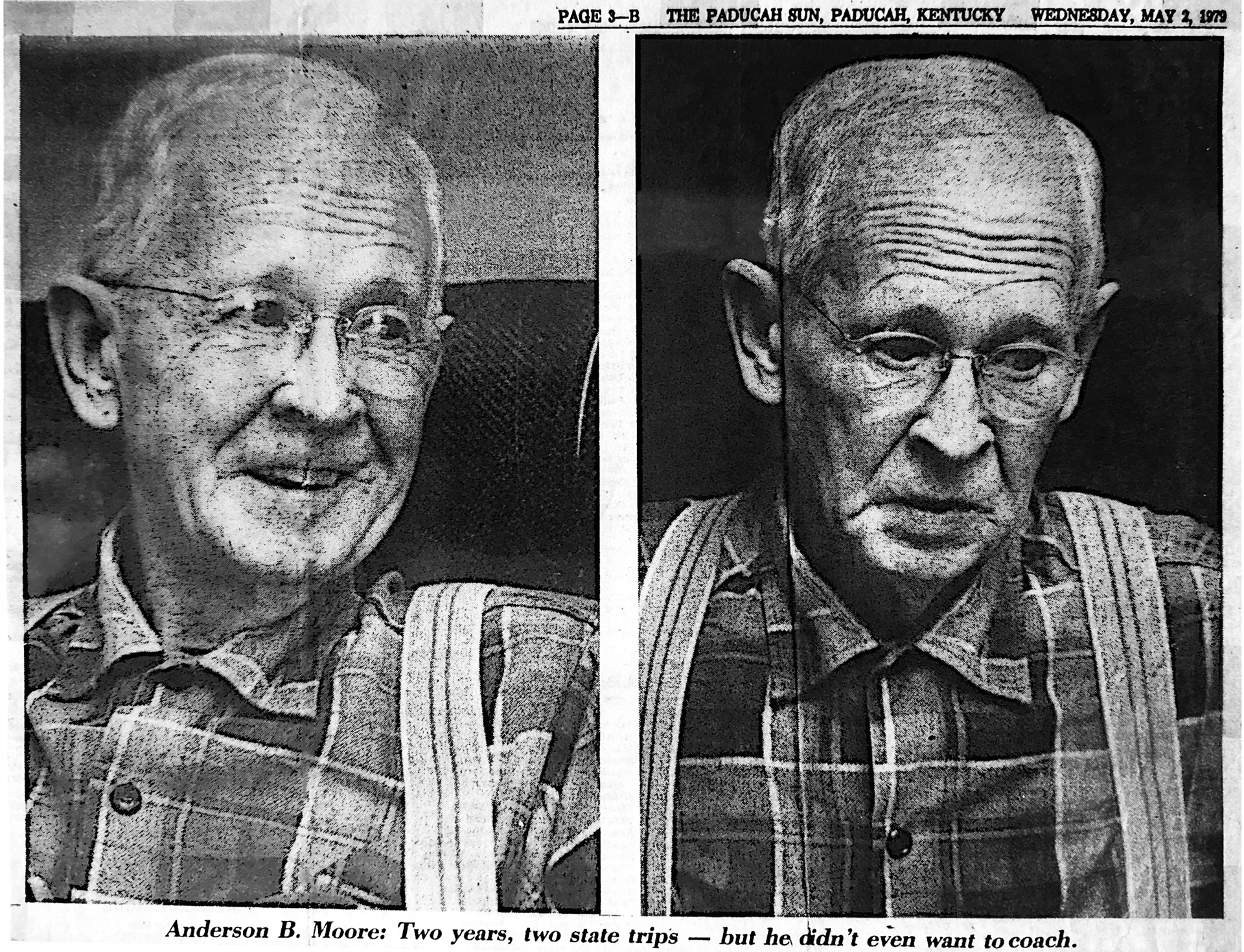 Coach Anderson B Moore - Two State Trips