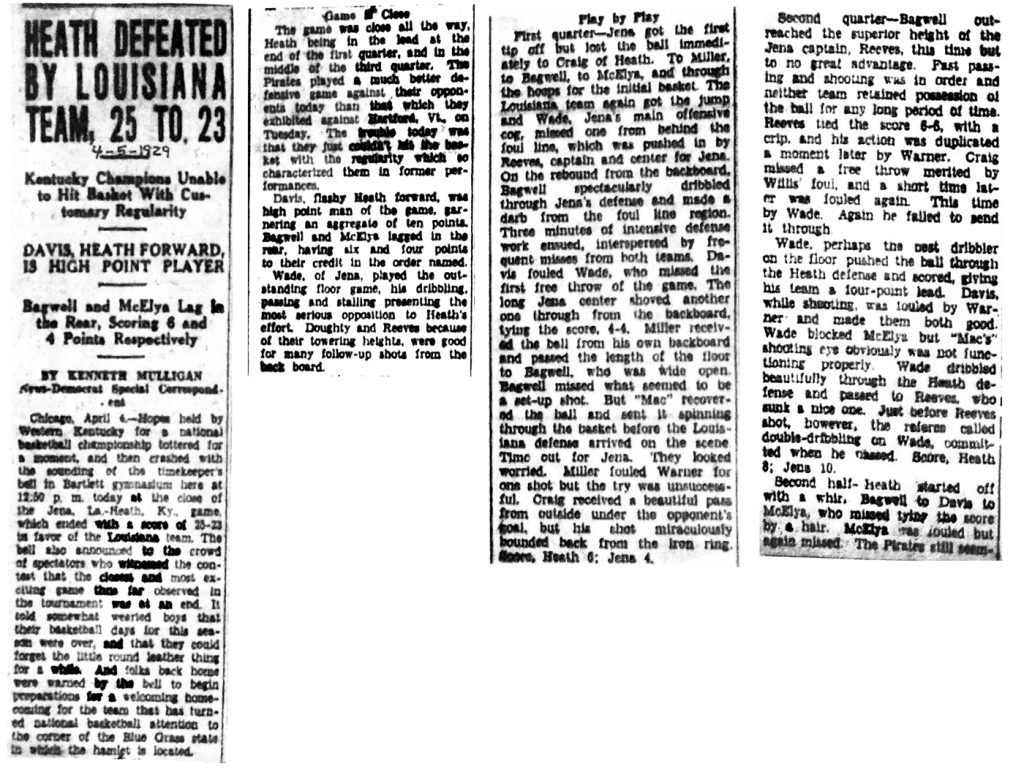 Heath Defeated by Louisiana Team 25-23