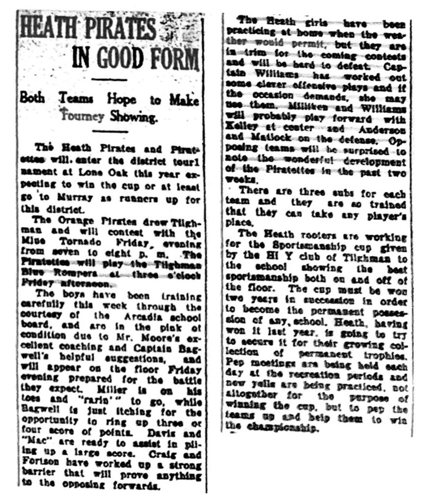 Heath Pirates in Good Form 1929 Boys-Girls