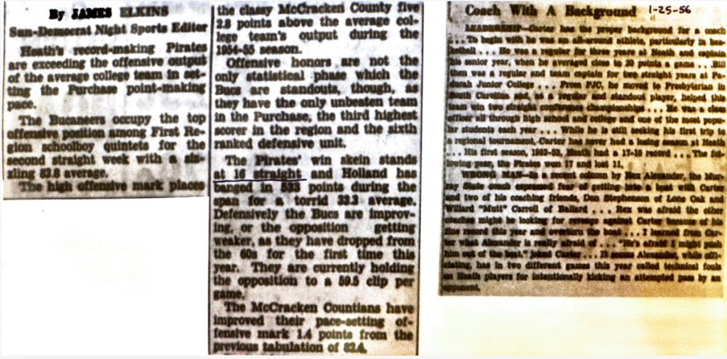 Heaths Record Making Pirates 1956