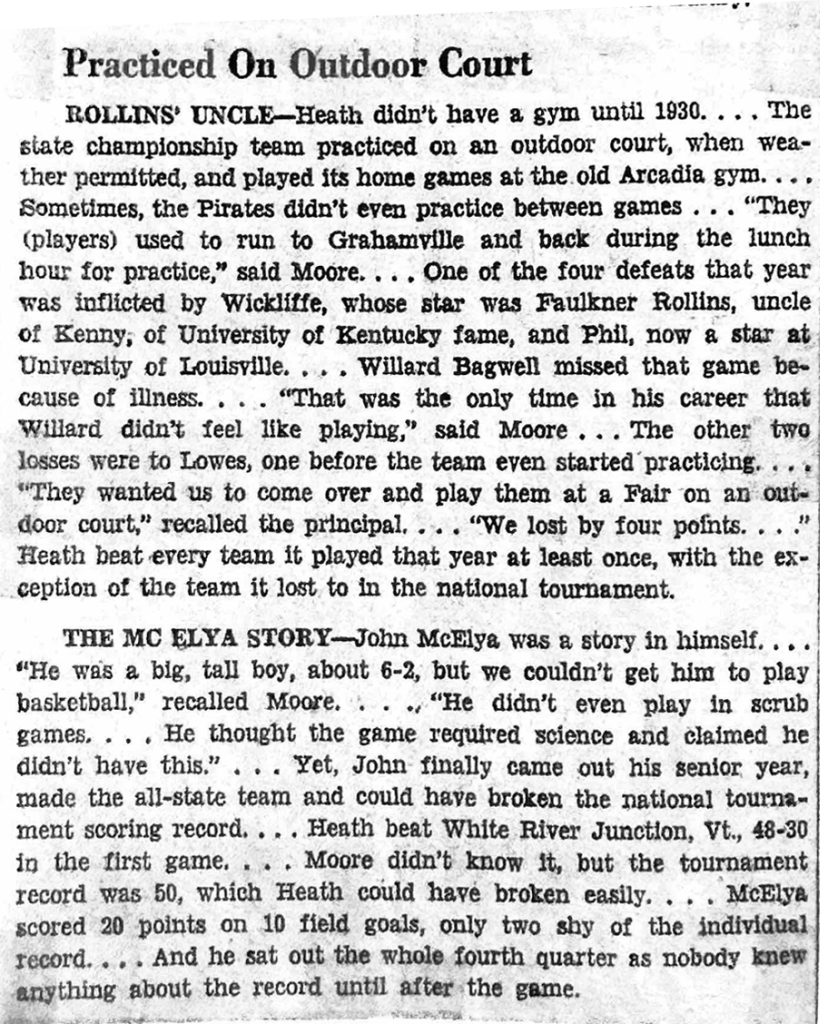 Heath Practice on Outdoor Court