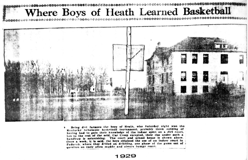 Where Boys of Heath Learned Basketball 1929